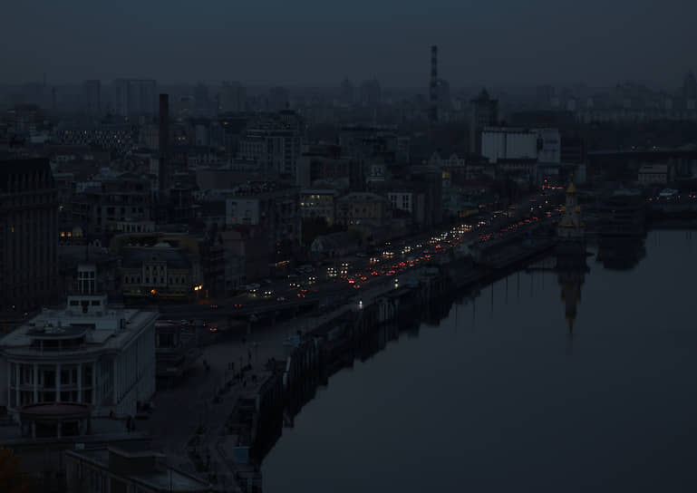 Центр Киева без электричества